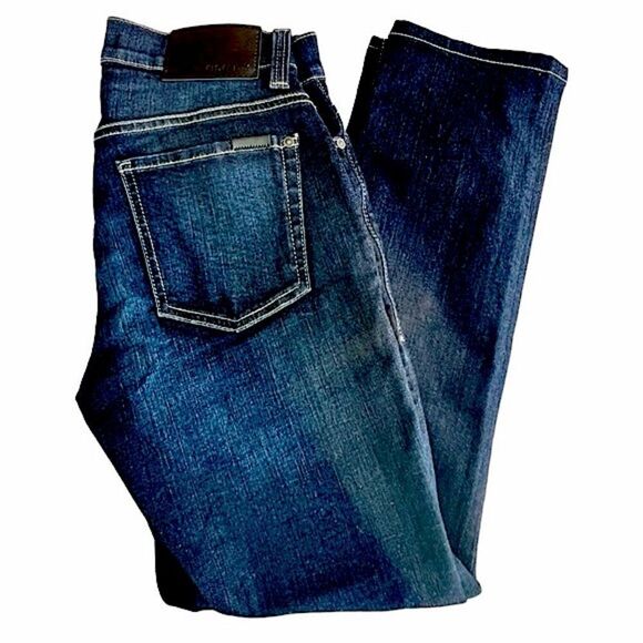30x28 Fidelity Torino Slim Mens Denim New Calvary Dark Blue Wash - Picture 1 of 14